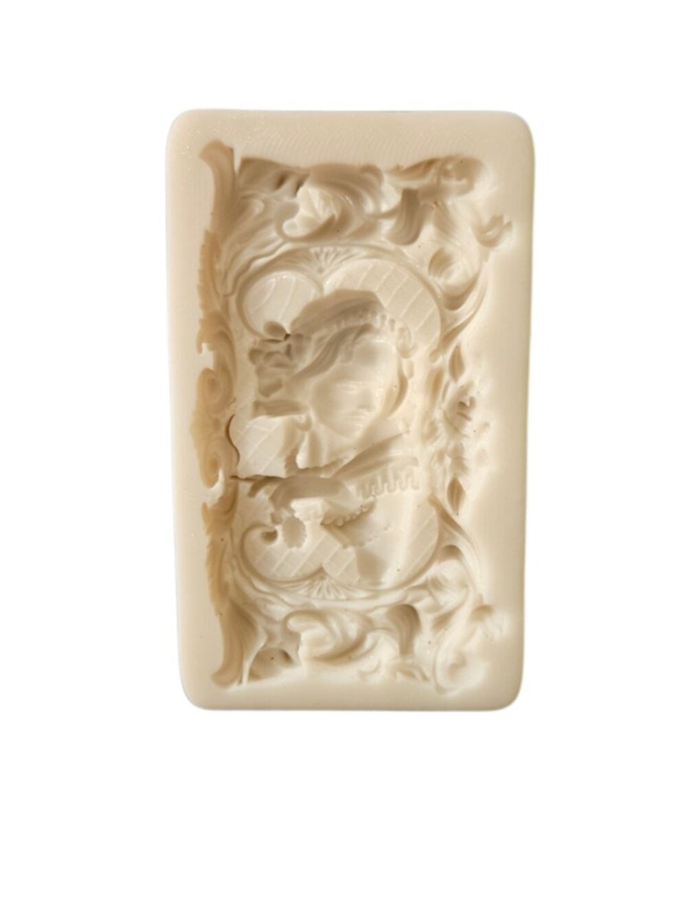 Decorative Cream Resin Plaque - Elegant Cherub Relief - Picture 14 of 15